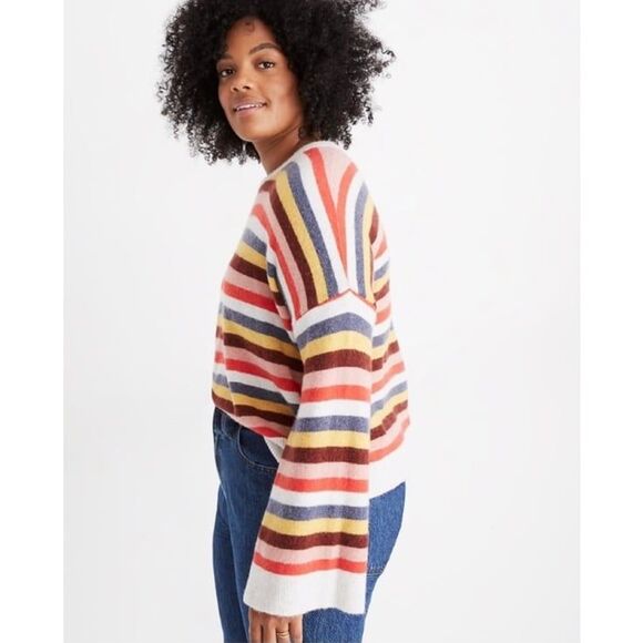Madewell Multicolor Striped Crew Neck Sweater - Picture 5 of 11